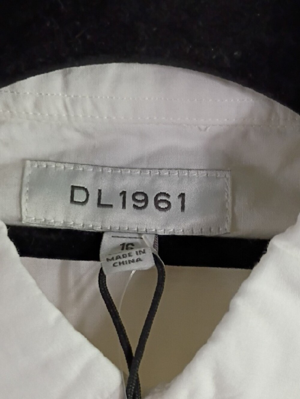DL1961 PreTeen's Short-Sleeve White Button-Down Shirt - Picture 3 of 6